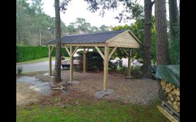 carport toit plat haut de gamme