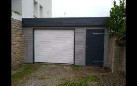 garage bois toit plat haut de gamme